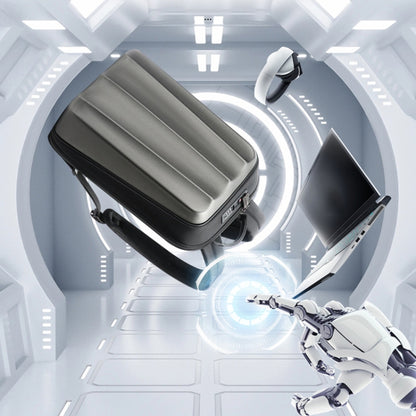 Bopai 61-122579 Large Capacity Hard Shell Password Lock Waterproof Business Laptop Backpack(Grey) by Bopai