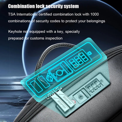 Bopai 61-122579 Large Capacity Hard Shell Password Lock Waterproof Business Laptop Backpack(Grey) by Bopai