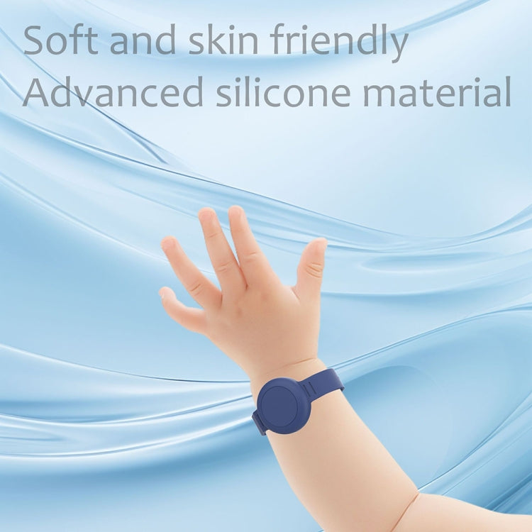 For Airtag Watch Strap Locator Silicone Cover Anti-lost Device Waterproof Protective Case(Starlight) by bashfashion