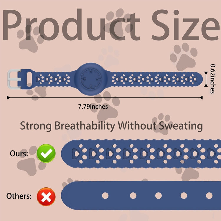 For Airtag Cat Claw Watch Strap Positioner Protective Cover Anti-lost Device Waterproof Case(Black) by bashfashion