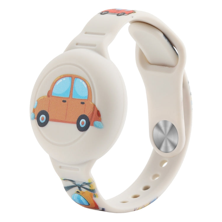 For Airtag Cartoon Watch Strap Locator Silicone Protective Cover Anti-lost Device Case(Car) by bashfashion