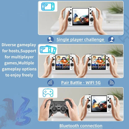 POWKIDDY RGB30 4 Inch IPS Screen Handheld Game Console Built In WIFI＋Bluetooth 16GB+128GB(White) by POWKIDDY
