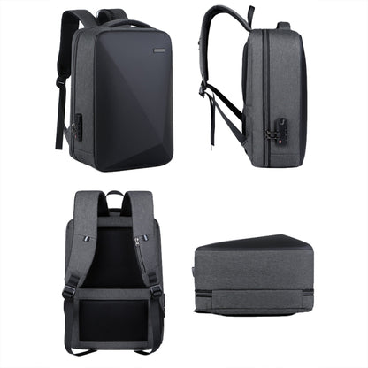 16 inch Large Capacity Password Lock Anti-Theft Laptop Backpack With USB Port(Black) by bashfashion