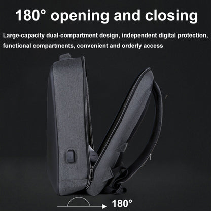 16 inch Large Capacity Password Lock Anti-Theft Laptop Backpack With USB Port(Pink) by bashfashion