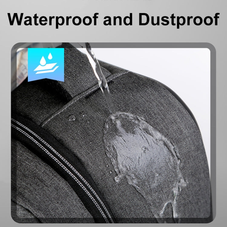 16 inch Large Capacity Password Lock Anti-Theft Laptop Backpack With USB Port(Navy Blue) by bashfashion