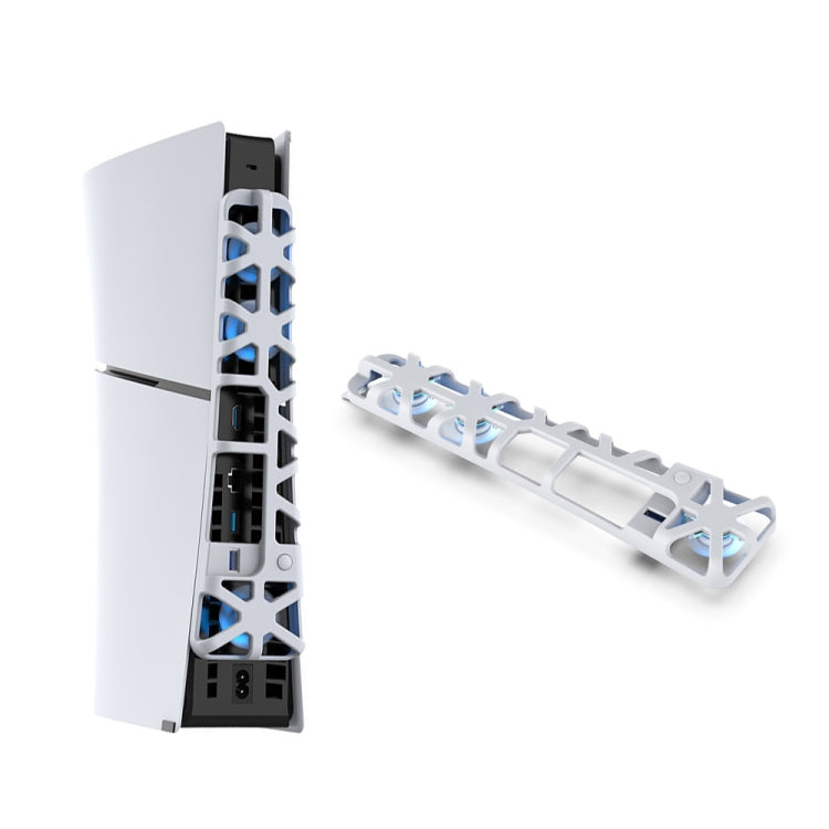 For PS5 Slim DOBE TP5-3538 Host Rear Blu-ray Fan Thermal Cooling Fan(White) by DOBE