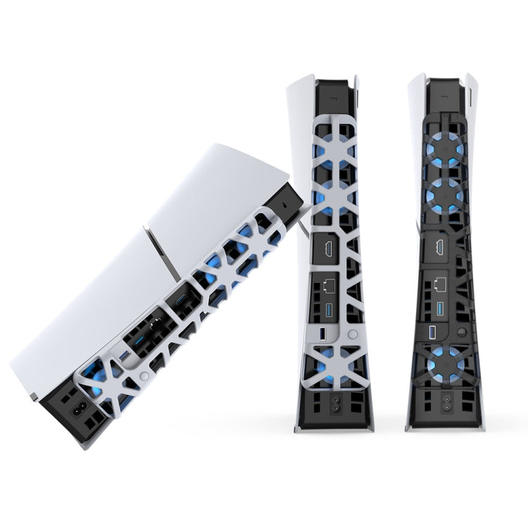 For PS5 Slim DOBE TP5-3538 Host Rear Blu-ray Fan Thermal Cooling Fan(White) by DOBE