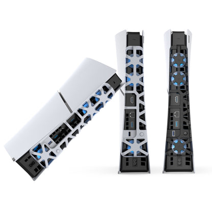 For PS5 Slim DOBE TP5-3538 Host Rear Blu-ray Fan Thermal Cooling Fan(White) by DOBE