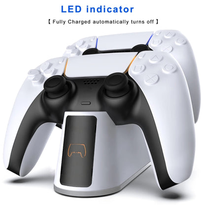 For PS5 Handle Charger Colorful Grip Double Fast Charging LED Lamp Seat Charger by bashfashion