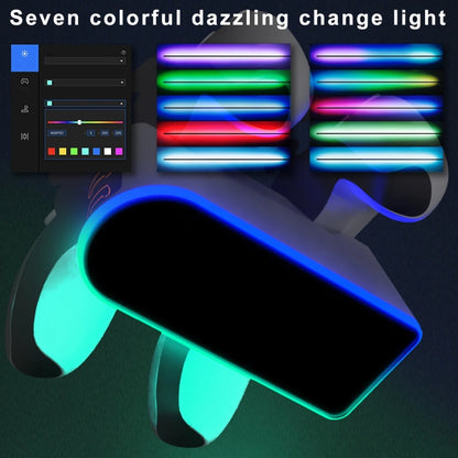 For PS5 Handle Charger Colorful Grip Double Fast Charging LED Lamp Seat Charger by bashfashion