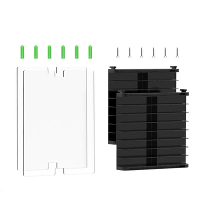 Game Card CD Disk Storage Bracket Wall Mounted Storage CD Case(Black) by bashfashion