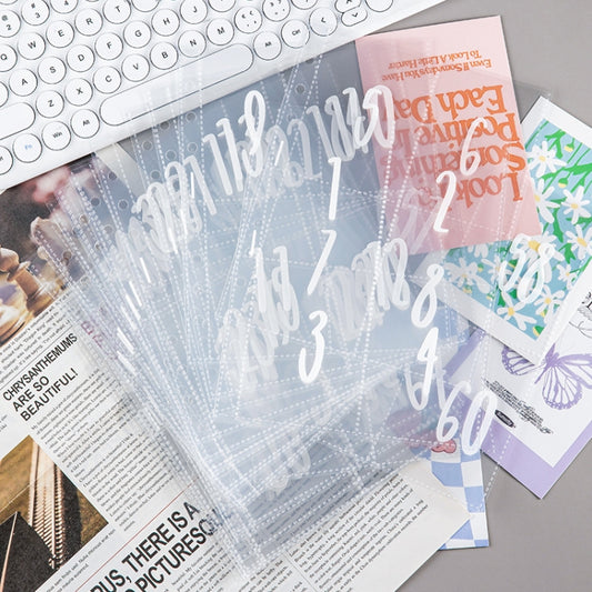 25sheets /Set A5 6 Holes Save Money Challenge Envelopes Replacement Inner Page, Spec: Double-grid by bashfashion