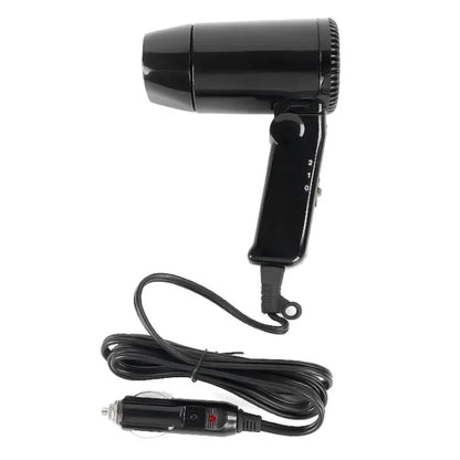 12V Car Outdoor Multi-function Handheld Hair Dryer(Black) by bashfashion