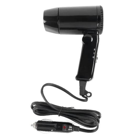 12V Car Outdoor Multi-function Handheld Hair Dryer(Black) by bashfashion
