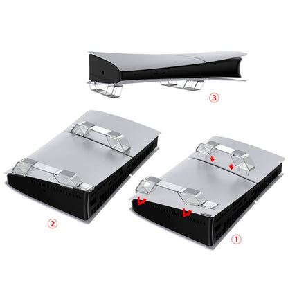 For Sony PS5 Slim DOBE TP5-3582 Game Console Horizontal Storage Holder(Black) by DOBE