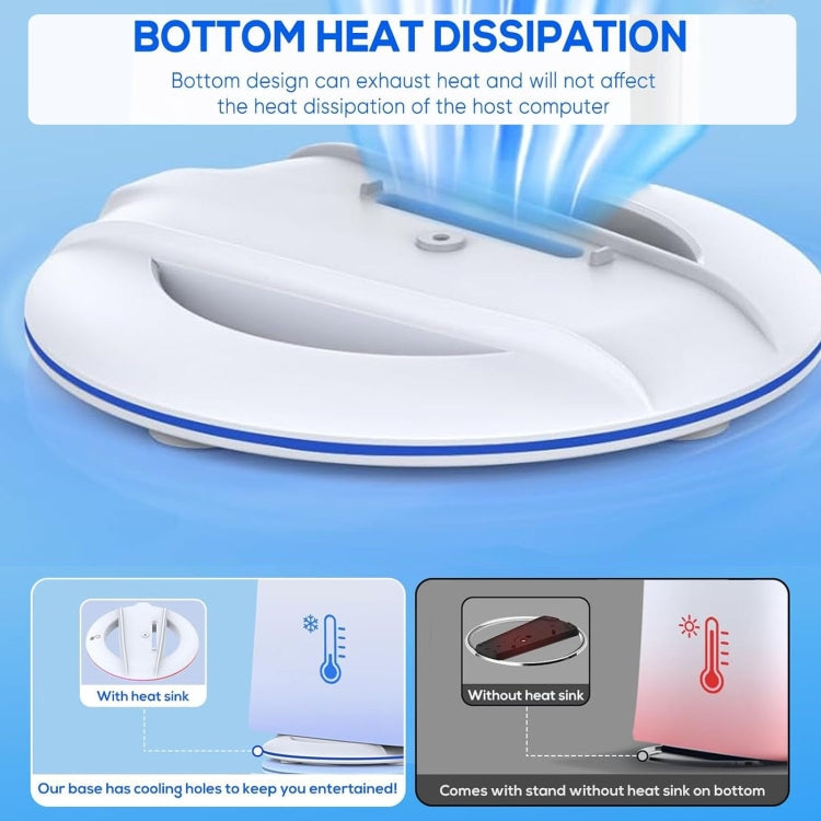For Sony PS5 Slim IPEGA Universal Game Console Vertical Cooling Base Holder, Color: White by bashfashion