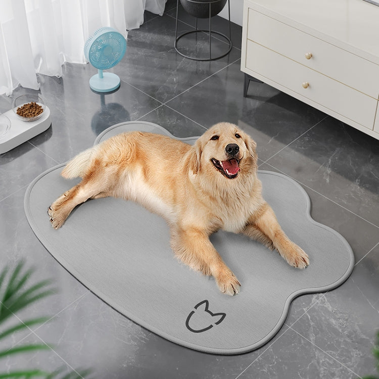 Summer Pet Cooler Pad Dogs Sleeping Pad Anti-Slip Scratch Resistant Cooling Mat, Size: 45x60cm(Light Gray) by bashfashion