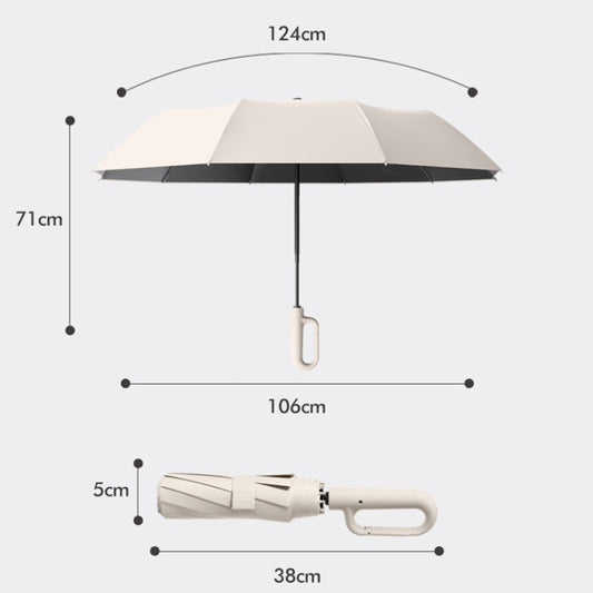 Fully Automatic Rain Or Shine Umbrella Foldable Unisex Sun Shade Umbrella, Style: Forward Blue 105cm by bashfashion