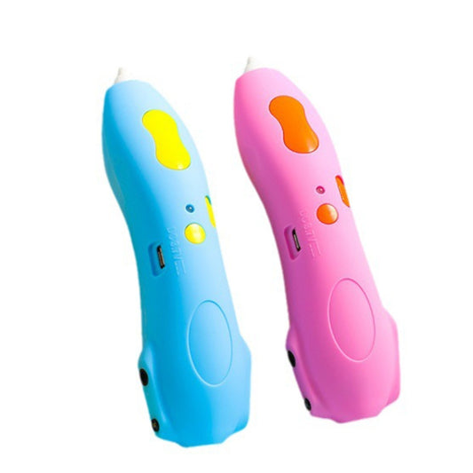 Infrared Sensing Low-temperature 3D Printing Pen Children DIY Graffiti Painting Pen(1000 mAh-Blue) by bashfashion