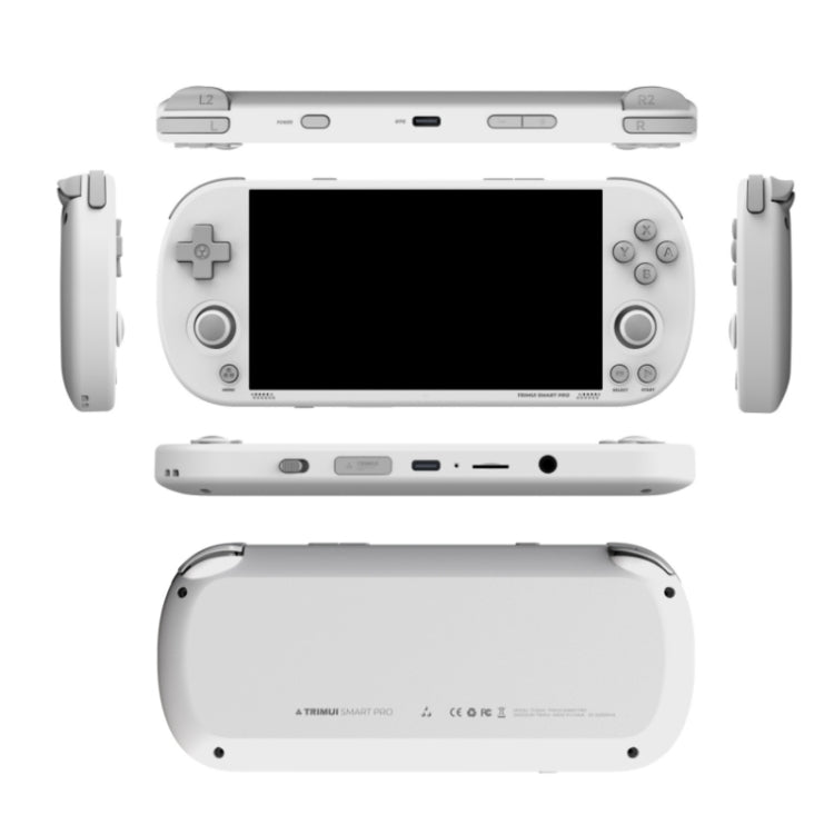 Trimui Smart Pro 4.96 Inch IPS Screen Handheld Game Console Open Source Linux System 64G(White) by Trimui