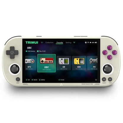 Trimui Smart Pro 4.96 Inch IPS Screen Handheld Game Console Open Source Linux System 64G(Grey) by Trimui