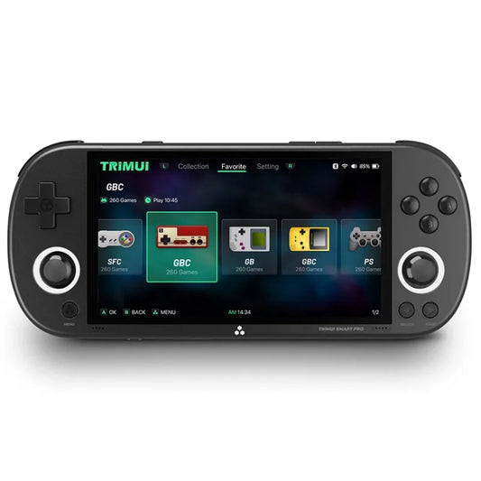 Trimui Smart Pro 4.96 Inch IPS Screen Handheld Game Console Open Source Linux System 256G(Black) by Trimui