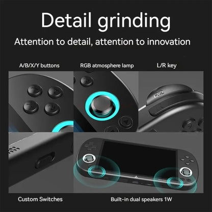 Trimui Smart Pro 4.96 Inch IPS Screen Handheld Game Console Open Source Linux System 128G(Black) by Trimui