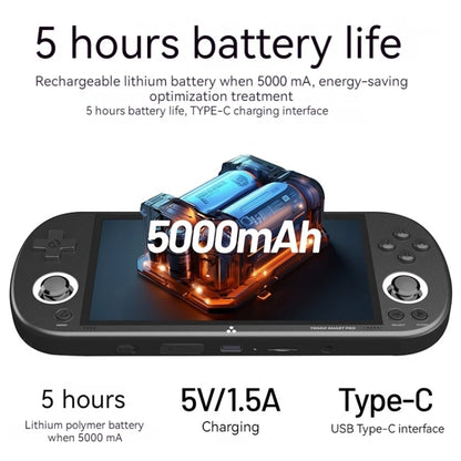 Trimui Smart Pro 4.96 Inch IPS Screen Handheld Game Console Open Source Linux System 128G(Black) by Trimui