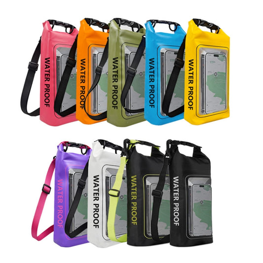 2 In 1 Outdoor Cycling Crossbody Phone Bag PVC Swimming IPX6 Waterproof Bag, Size: 2L(Green) by bashfashion