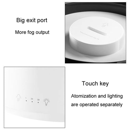 H10 Home Portable Office Aromatherapy Diffuser Running Horse Night Light Large Fog Humidifier(Black) by bashfashion