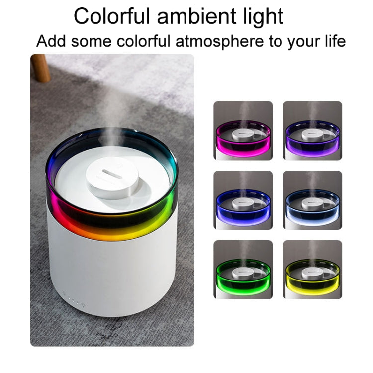 H10 Home Portable Office Aromatherapy Diffuser Running Horse Night Light Large Fog Humidifier(Black) by bashfashion