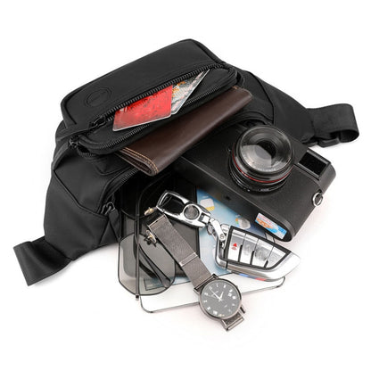 WEPOWER Leisure Sports Outdoor Messengers Bag Large Capacity Chest Bag(Black) by bashfashion