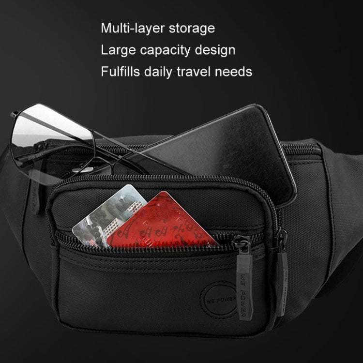 WEPOWER Leisure Sports Outdoor Messengers Bag Large Capacity Chest Bag(Black) by bashfashion