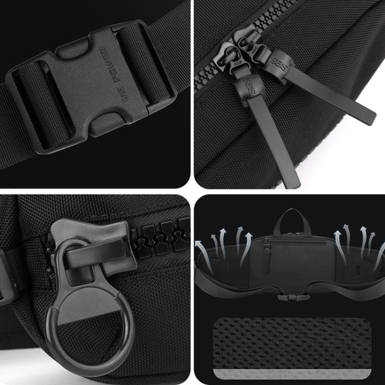 WEPOWER Men Sports Waist Bag Simple Single Shoulder Satchel(Grey) by WEPOWER