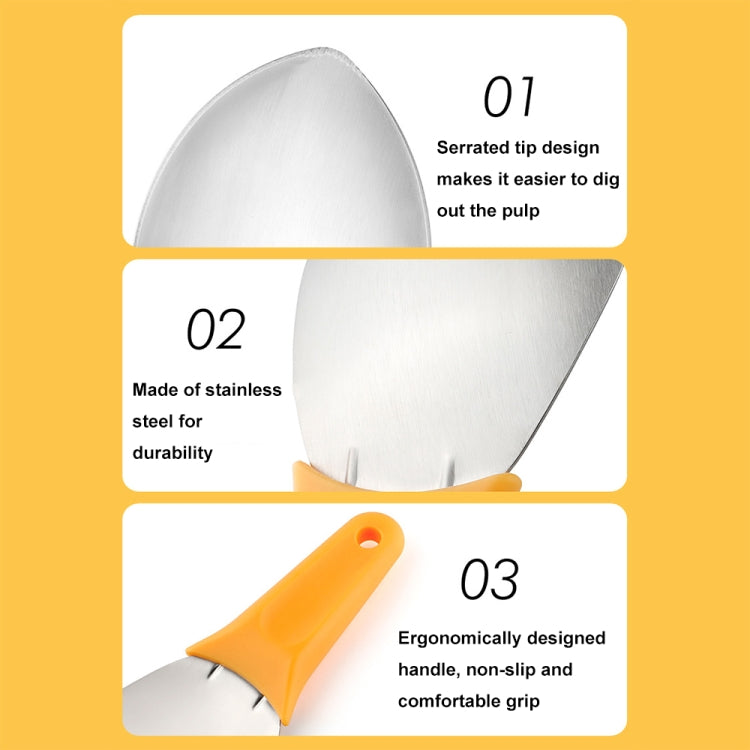 Mango Slicing and Dicing Tool Multifunctional Stainless Steel Fruit Peel Separator(1pcs) by bashfashion