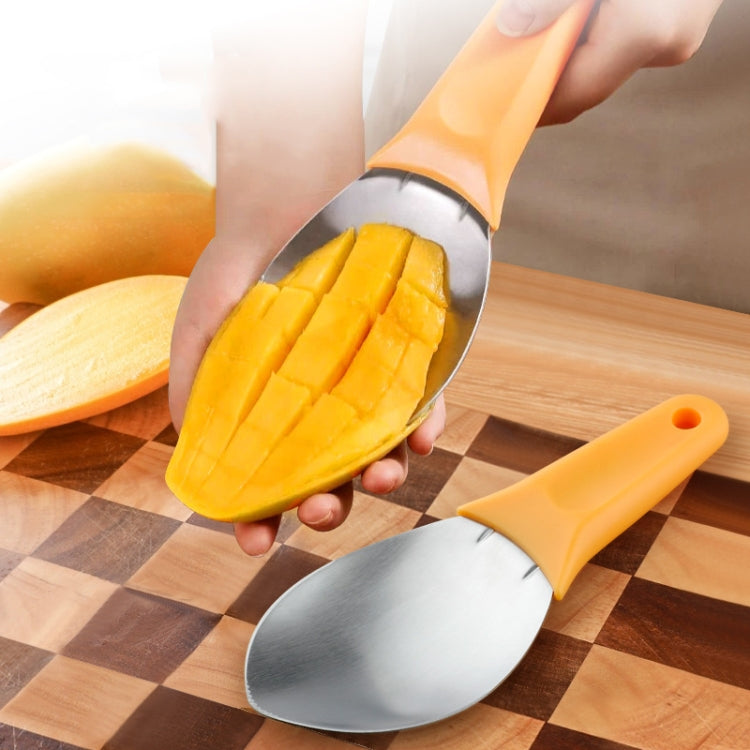 Mango Slicing and Dicing Tool Multifunctional Stainless Steel Fruit Peel Separator(1pcs) by bashfashion