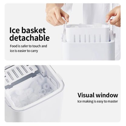 Small Multifunctional Remote Control Ice Maker(EU Plug) by bashfashion
