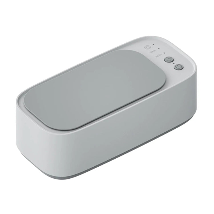 Electrical Ultrasonic Cleaner 3-speed Timing Jewelry Watches Braces Eyeglasses Cleaning Device(White) by bashfashion