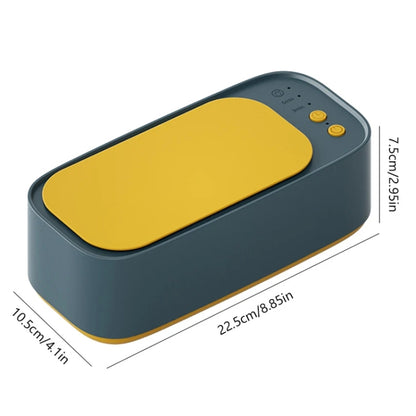 Electrical Ultrasonic Cleaner 3-speed Timing Jewelry Watches Braces Eyeglasses Cleaning Device(White) by bashfashion