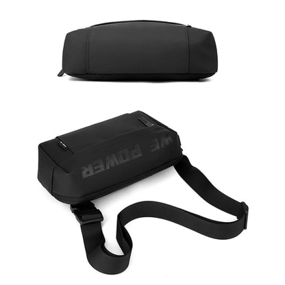 WEPOWER Men Casual Single Shoulder Crossbody Bag Functional Style Chest Bag(Grey) by WEPOWER