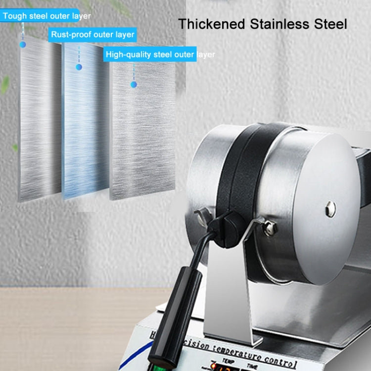 1200W Commercial Waffle Maker Stainless Steel Rotatable Waffle Machine EU Plug by bashfashion