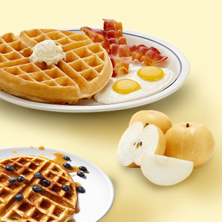 1200W Commercial Waffle Maker Stainless Steel Rotatable Waffle Machine US Plug by bashfashion