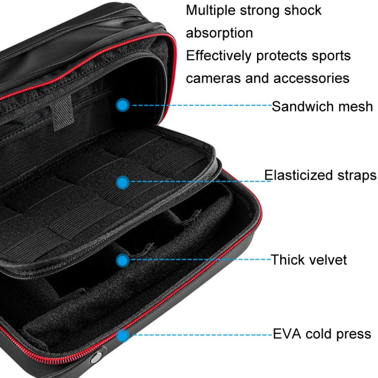 TELESIN GP-PRC-278-02 Upgraded Expanded Version Camera Portable Handheld Storage Bag Sports Camera Case by TELESIN