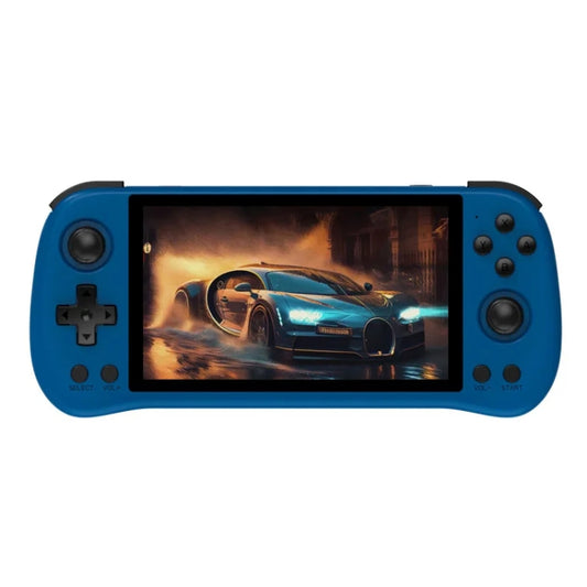 POWKIDDY X55 Game Console 5.5 Inch 1280 X 720 IPS Screen RK3566 Linux System Open-Source Retro Video Player 16GB+64GB(Blue) by POWKIDDY