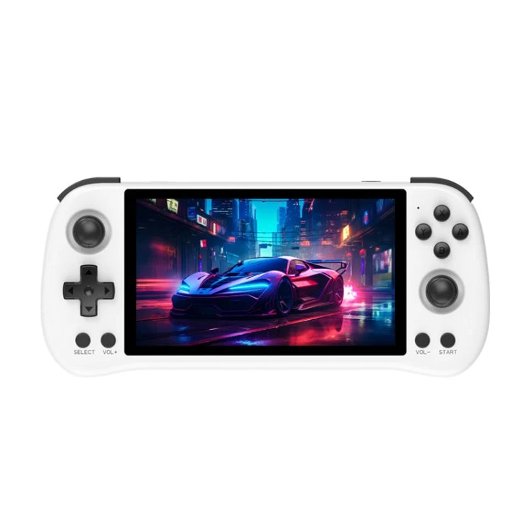 POWKIDDY X55 Game Console 5.5 Inch 1280 X 720 IPS Screen RK3566 Linux System Open-Source Retro Video Player 16GB+64GB(White) by POWKIDDY