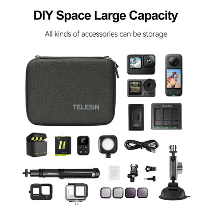 TELESIN GP-PRC-213 Sports Camera Universal Medium Storage Bag Carrying Case by TELESIN
