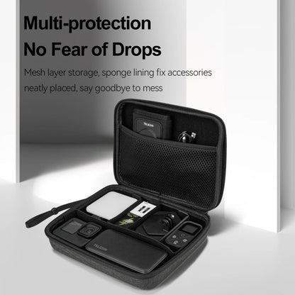 TELESIN GP-PRC-213 Sports Camera Universal Medium Storage Bag Carrying Case by TELESIN