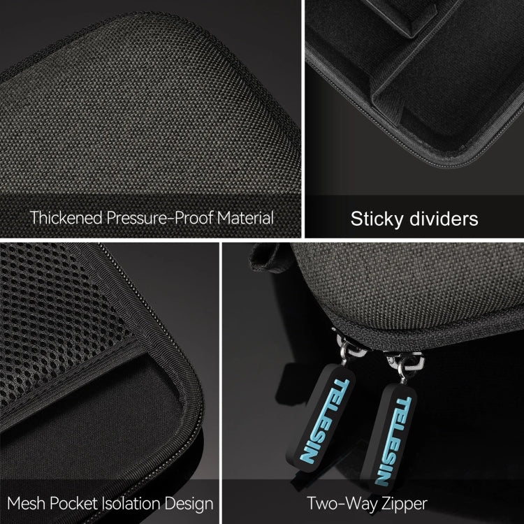 TELESIN GP-PRC-213 Sports Camera Universal Medium Storage Bag Carrying Case by TELESIN