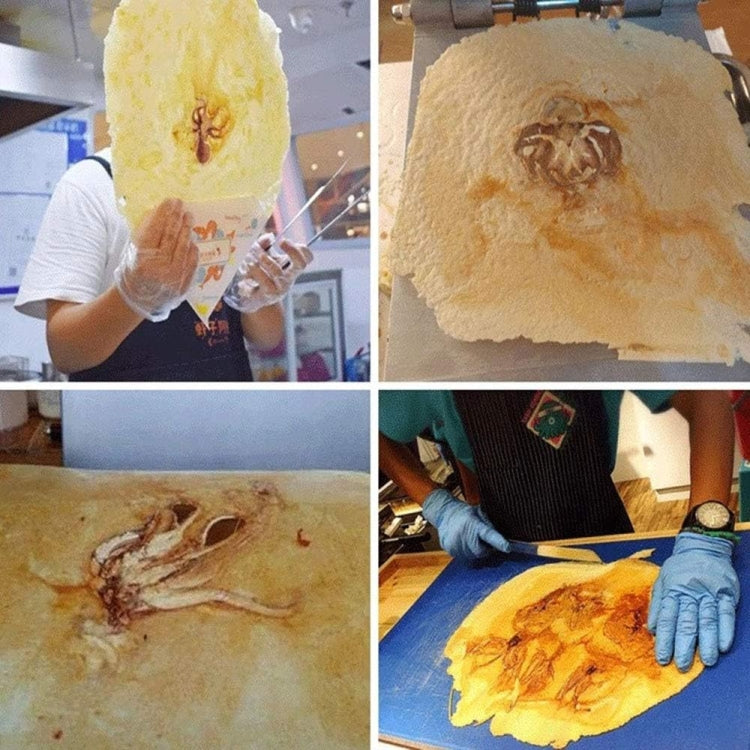 Japanese Paper Thin Seafood Cracker Pancake Machine US Plug 110V 2200W by bashfashion