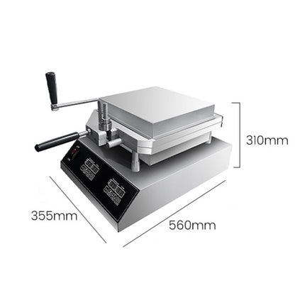 Japanese Paper Thin Seafood Cracker Pancake Machine EU Plug 220V 2800W by bashfashion